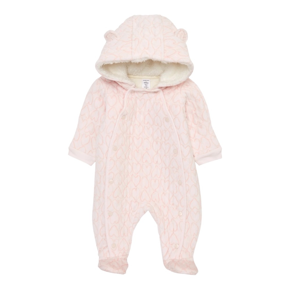 Baby bunting heart print